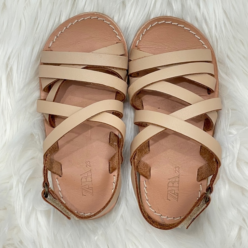Zara BabyGirl Leather Sandals